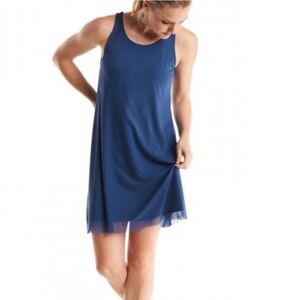 Oiselle Blue Mio Mesh Mini Active Dress